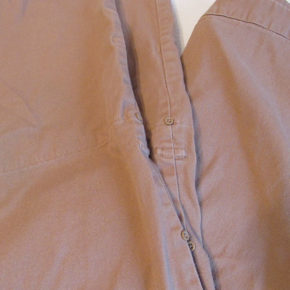 Quest Convertible Hiking Athletic Mid Rise Sport Brown Button Tab Pants Size 12 - Picture 6 of 9